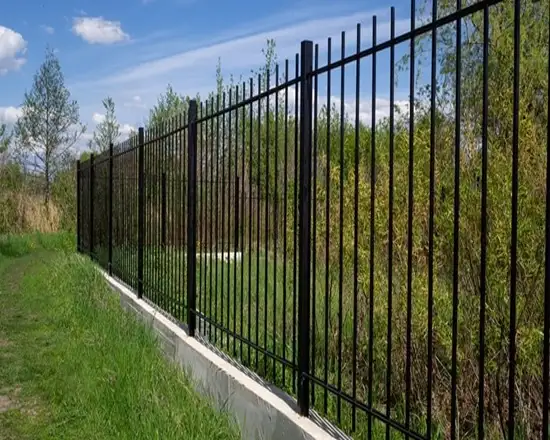 Secure and stylish flat top fencing for properties.